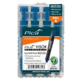 Pica Visor ipari jelölőmarkor utántöltő kék,1 csomag (1x4 szál betét)