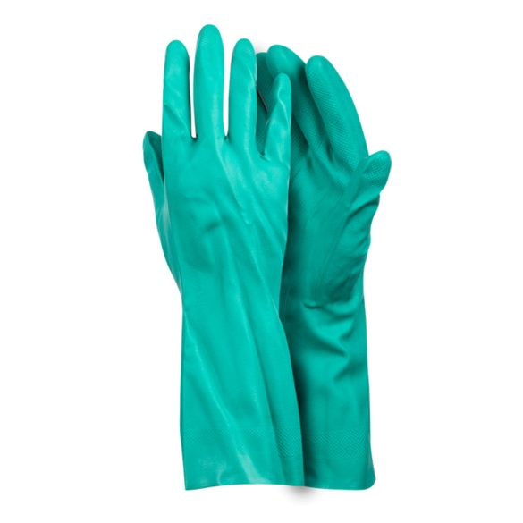Nitril zöld mártott kesztyű 45cm/0,56mm