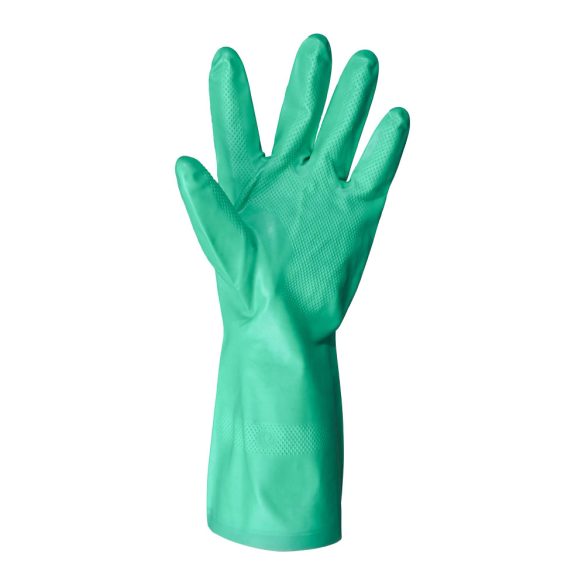 Nitril zöld mártott kesztyű 45cm/0,56mm