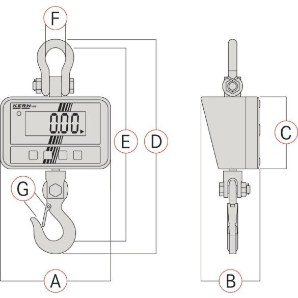 KERN HCD 100K-2D darumérleg