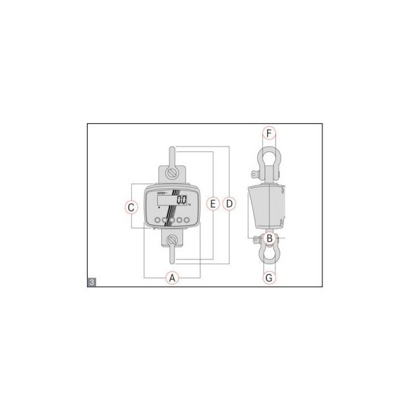 KERN HFD 6T-3IP darumérleg