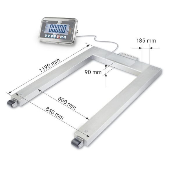 KERN UFN 600K200IPM hitelesíthető raklapmérleg