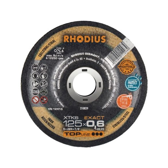 RHODIUS XTK6 EXACT vékony vágótárcsa 125 mm 