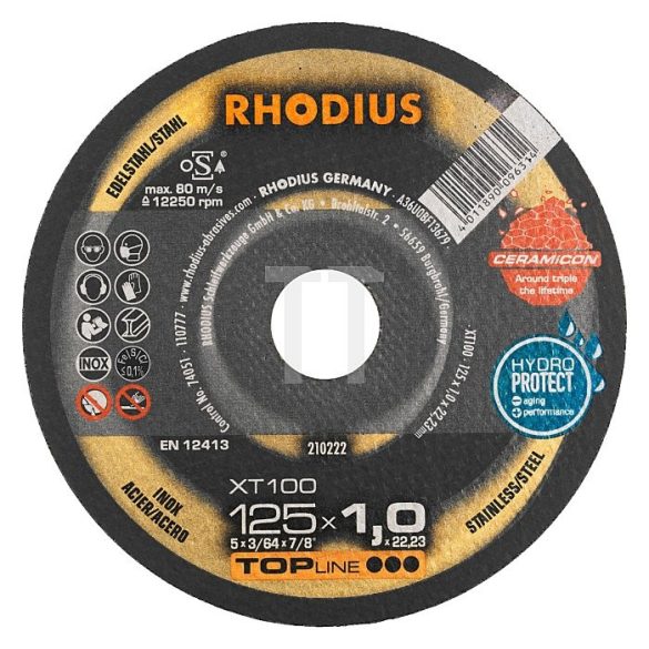 RHODIUS XT 100 extended vékony vágótárcsa 125 x 1 mm